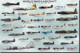 World War II Aircrafts Stretched Canvas Print World War II Aircrafts Stretched Canvas Print