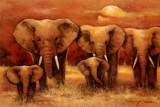 Bull Elephants Posters by Kanayo Ede