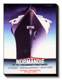Normandie Stretched Canvas Print by Adolphe Mouron Cassandre