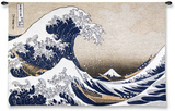 The Great Wave at Kanagawa (from 36 views of Mount Fuji), c.1829 Wall Tapestry by Katsushika Hokusai