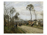 The Road of Louveciennes, c.1870 Giclee Print by Camille Pissarro