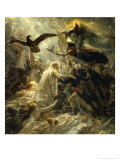 Ossian Receives Heroes of the Republic, c.1801 Giclée-tryk af Anne-Louis Girodet de Roussy-Trioson Ossian Receives Heroes of the Republic, c.1801 Giclée-tryk af Anne-Louis Girodet de Roussy-Trioson