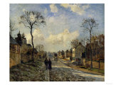 Road in Louveciennes, c.1872 Giclee Print by Camille Pissarro