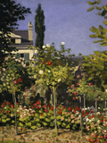Garden in Bloom, c.1866 Giclee Print by Claude Monet