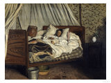 Claude Monet Wounded, c.1865 reproduction procédé giclée par Frederic Bazille