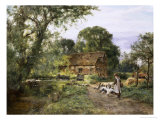 Driving the Geese reproduction procédé giclée par Henry John Yeend King