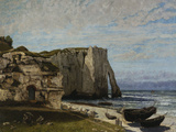 Cliffs at Etretat after a Storm, c.1870 Giclee Print by Gustave Courbet