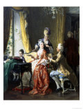 Family Concert reproduction procédé giclée par Carl Herpfer