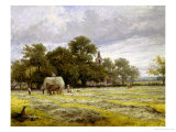Haymaking Giclee Print by Benjamin Williams Leader