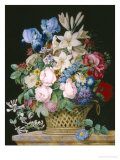 Rich Still Life of Flowers in a Basket Lámina giclée por Alexandre-Francois Desportes Rich Still Life of Flowers in a Basket Lámina giclée por Alexandre-Francois Desportes