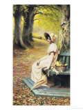 Gathering Primroses Giclee Print by Annie Henniker