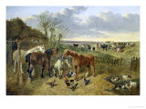 At the Duck Pond Giclee Print by John Frederick Herring II At the Duck Pond Giclee Print by John Frederick Herring II