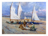 Sail Carts Giclee Print by Paul Bayart