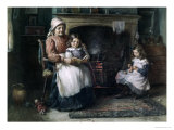 By the Fireside reproduction procédé giclée par William Blacklock