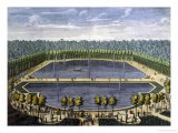 Lagoon in the Garden of Versailles Reproduction procédé giclée par Ferdinand Delamonce