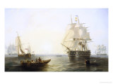 Rowing Back with Supplies Giclee Print by John Wilson Carmichael