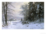 Late Lies the Winter Sun Giclee Print by Anders Andersen-Lundby