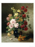 Still Life of Roses and Wallflowers Lámina giclée por Eugene Henri Cauchois Still Life of Roses and Wallflowers Lámina giclée por Eugene Henri Cauchois