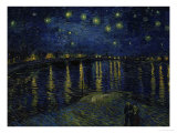Starry Night Over the Rhone, noin 1888 Giclee-vedos tekijänä Vincent van Gogh Starry Night Over the Rhone, noin 1888 Giclee-vedos tekijänä Vincent van Gogh