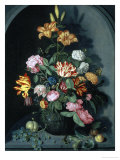 Still Life of Flowers in an Alcove Giclee Print by Johannes Bosschaert