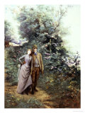 Walk in the Wood Giclee Print by Georges Clairin