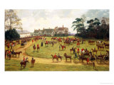 The Cheshire Hunt: The Meet at Calverley Hall Giclee Print by George Goodwin Kilburne