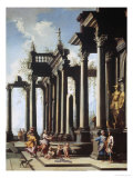 Roman Capriccio Giclee Print by Viviano Codazzi