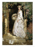 Dans l'embrasure de la porte d'un cottage reproduction procédé giclée par William Blacklock