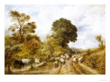 Country Road Giclee Print by John Linnell