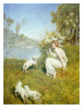 Tune for the Lambs Reproduction procédé giclée par John Collier