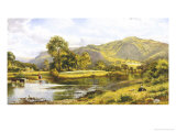 View of the River Conway Giclee Print by Benjamin Williams Leader