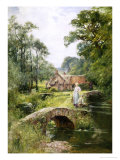 Fishing by the Bridge Giclee Print by Henry John Yeend King Fishing by the Bridge Giclee Print by Henry John Yeend King