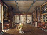 Interieur of Malmasion Music Room, c.1812 Giclee Print by Auguste Garneray
