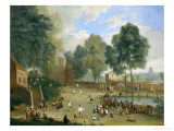 Village Fair Giclee-trykk av Alexander Van Bredael Village Fair Giclee-trykk av Alexander Van Bredael