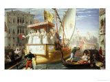 The Brides of Venice Being Taken to the Wedding, c.1528 Giclee Print by John Rogers Herbert