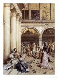 Feeding the Pigeons, Piazza San Marco, Venice Giclee Print by Myles Birket Foster Feeding the Pigeons, Piazza San Marco, Venice Giclee Print by Myles Birket Foster