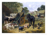 Busy Farmyard reproduction procédé giclée par John Frederick Herring II