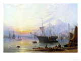 The Harbor at North Shields Reproduction procédé giclée par Joseph Crawhall