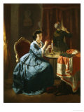 The Love Letter Giclee-trykk av Carl L.f. Becker The Love Letter Giclee-trykk av Carl L.f. Becker