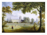 Christ Church from Merton Fields, Oxford Giclee Print by Richard Bankes Harraden