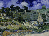 Straw-Decked Houses in Auvers-Sur-Oise, c.1890 Wydruk giclee autor Vincent van Gogh