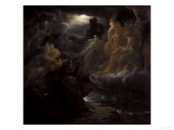 Ossian Evokes the Ghosts on the Banks of the Lora, c.1801 Giclée-Druck von Francois Gerard