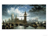 The Houses of Parliament reproduction procédé giclée par John Anderson