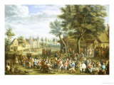 Village Dance Giclee Print by Constantin Coene