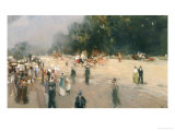 The Park in Summer reproduction procédé giclée par Lucien Frank