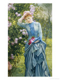 In the Rose Garden Giclee Print by Edward Killingworth Johnson
