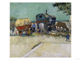 Gypsy Camp, c.1888 Reproduction procédé giclée par Vincent van Gogh