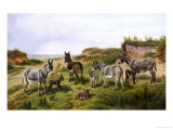 Family Friends Giclee Print by Charles Jones