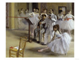 Ballet Room at the Opera in Rue le Peletier, c.1872 reproduction procédé giclée par Edgar Degas