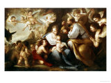 The Holy Family Giclee Print by Luca Giordano